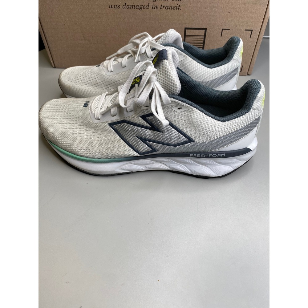 New Balance Fresh Foam 520 v8 Mens Running Shoes White Grey M520RD8 Size 8.5 D